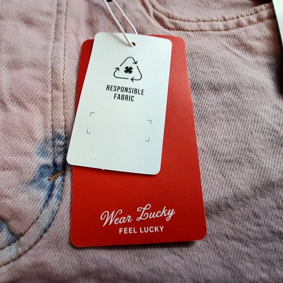 Lucky Brand Pink Cutoff Denim Shorts W/ Responsible Fabric  SZ 24 Button Closure - Picture 7 of 13